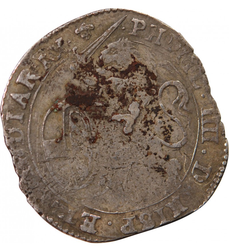 PAYS-BAS ESPAGNOLS, DUCHÉ DE BRABANT, PHILIPPE IV - ESCALIN AU LION 1623