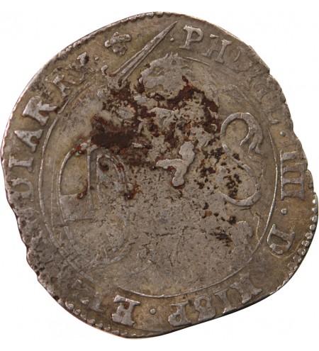 PAYS-BAS ESPAGNOLS, DUCHÉ DE BRABANT, PHILIPPE IV - ESCALIN AU LION 1623