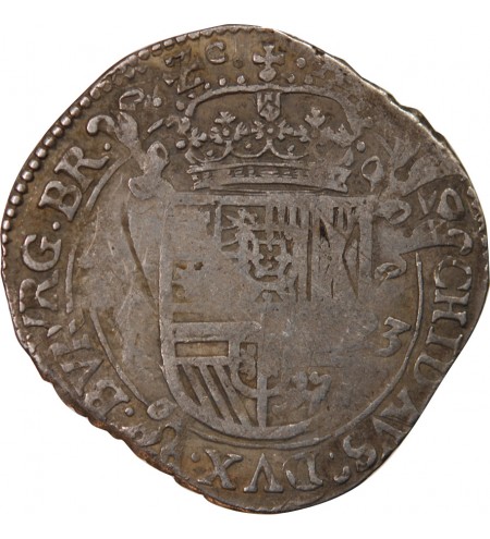 PAYS-BAS ESPAGNOLS, DUCHÉ DE BRABANT, PHILIPPE IV - ESCALIN AU LION 1623