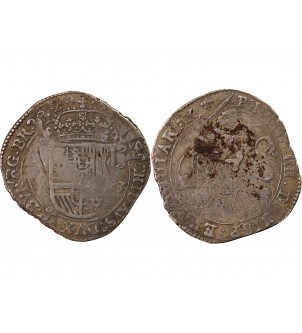 PAYS-BAS ESPAGNOLS, DUCHÉ DE BRABANT, PHILIPPE IV - ESCALIN AU LION 1623 2