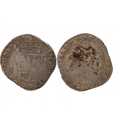 PAYS-BAS ESPAGNOLS, DUCHÉ DE BRABANT, PHILIPPE IV - ESCALIN AU LION 1623