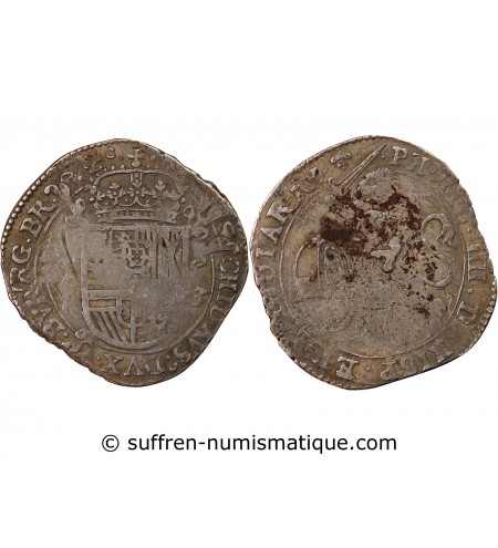 PAYS-BAS ESPAGNOLS, DUCHÉ DE BRABANT, PHILIPPE IV - ESCALIN AU LION 1623