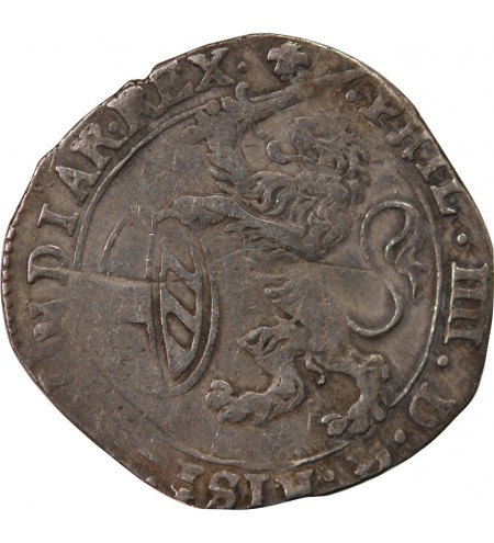 PAYS-BAS ESPAGNOLS, DUCHÉ DE BRABANT, PHILIPPE IV - ESCALIN AU LION 1623