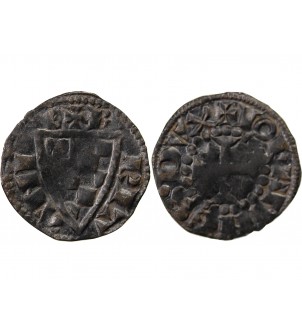 DUCHÉ DE BRETAGNE, JEAN Ier LE ROUX - DENIER vers 1250 2