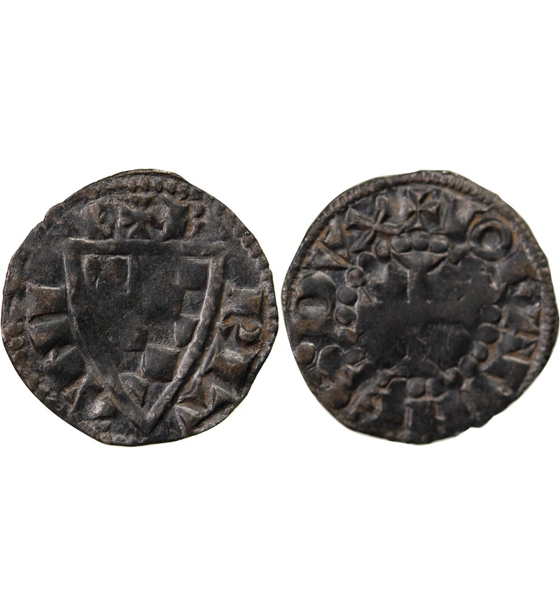 DUCHÉ DE BRETAGNE, JEAN Ier LE ROUX - DENIER vers 1250