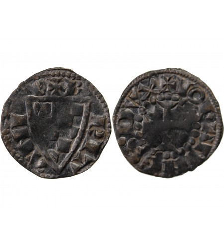 DUCHÉ DE BRETAGNE, JEAN Ier LE ROUX - DENIER vers 1250