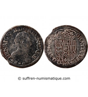 NAVARRE-BÉARN, HENRI III DE NAVARRE – TESTON ARGENT 1573 PAU
