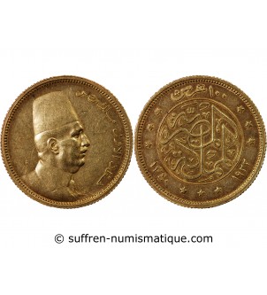 EGYPTE, FOUAD - 100 PIASTRES OR AH 1340 / 1922