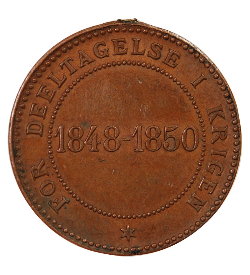 DANEMARK, FREDERIK VII - MEDAILLE DE GUERRE 1850