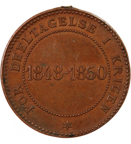 DANEMARK, FREDERIK VII - MEDAILLE DE GUERRE 1850