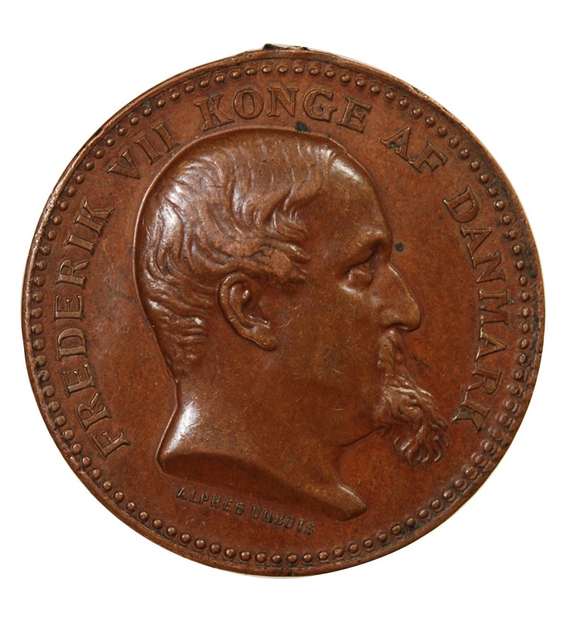 DANEMARK, FREDERIK VII - MEDAILLE DE GUERRE 1850