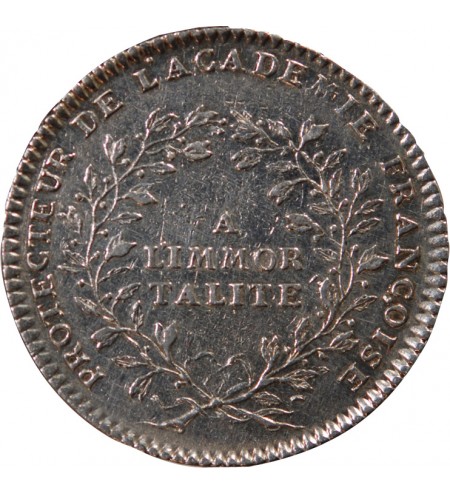 ACADEMIE FRANCAISE, LOUIS XV – JETON ARGENT émission de 1732