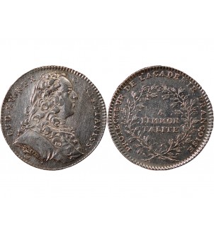 ACADEMIE FRANCAISE, LOUIS XV – JETON ARGENT émission de 1732 2