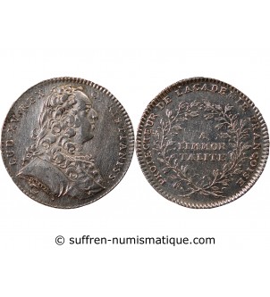 ACADEMIE FRANCAISE, LOUIS XV – JETON ARGENT émission de 1732