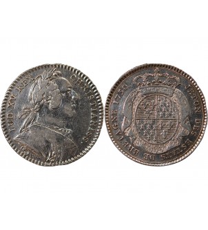 EETATS DE BRETAGNE, LOUIS XV – JETON ARGENT 1750 RENNES Daniel 100 2