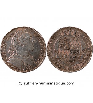 ETATS DE BRETAGNE, LOUIS XV – JETON ARGENT 1752 RENNES Daniel 101