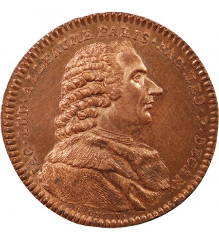 FACULTÉ DE MÉDECINE DE PARIS, J.L. ALLEAUME – JETON CUIVRE 1775
