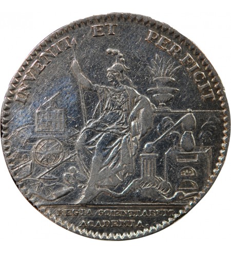 ACADEMIE ROYALE DES SCIENCES, LOUIS XV - JETON ARGENT