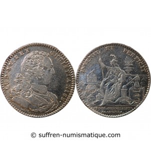 ACADEMIE ROYALE DES SCIENCES, LOUIS XV - JETON ARGENT