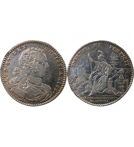 ACADEMIE ROYALE DES SCIENCES, LOUIS XV - JETON ARGENT