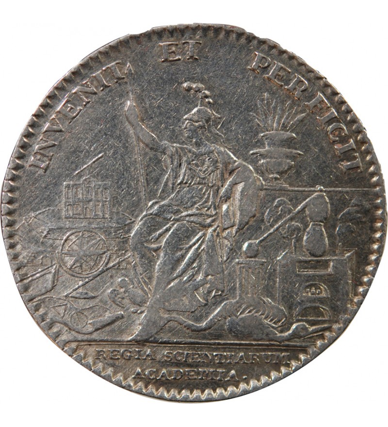 ACADEMIE ROYALE DES SCIENCES, LOUIS XV - JETON ARGENT