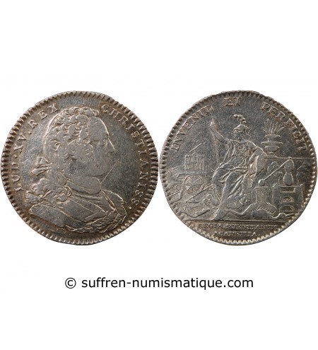 ACADEMIE ROYALE DES SCIENCES, LOUIS XV - JETON ARGENT