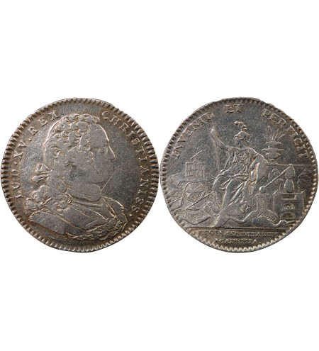 ACADEMIE ROYALE DES SCIENCES, LOUIS XV - JETON ARGENT