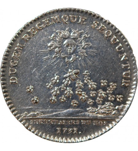 SECRETAIRES DU ROI, LOUIS XV – JETON ARGENT 1731 (émission de 1747)