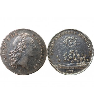 SECRETAIRES DU ROI, LOUIS XV – JETON ARGENT 1731 (émission de 1747) 2
