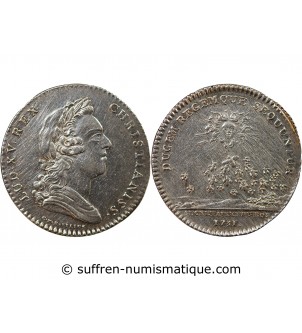 SECRETAIRES DU ROI, LOUIS XV – JETON ARGENT 1731 (émission de 1767)