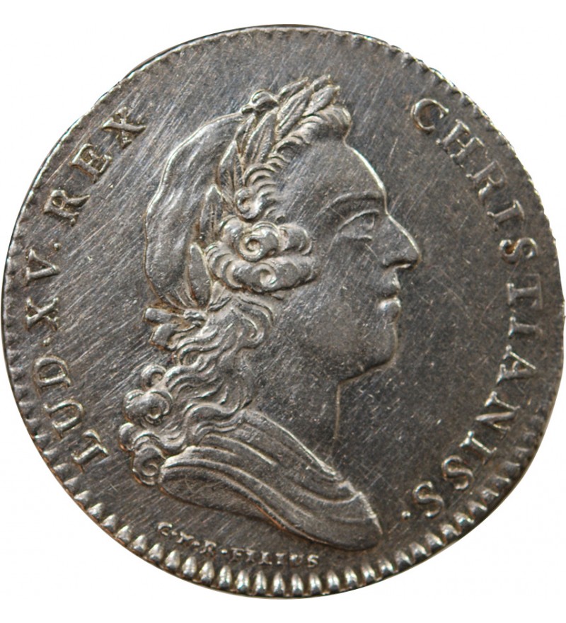 SECRETAIRES DU ROI, LOUIS XV – JETON ARGENT 1731 (émission de 1767)