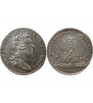 SECRETAIRES DU ROI, LOUIS XV – JETON ARGENT 1731 (émission de 1767) 2
