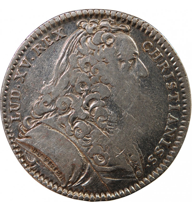 ETATS DE BRETAGNE, LOUIS XV – JETON ARGENT 1738 RENNES Daniel 90