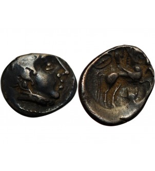 BITURIGES - DENIER" A la tête aquitaine et à la main " 2