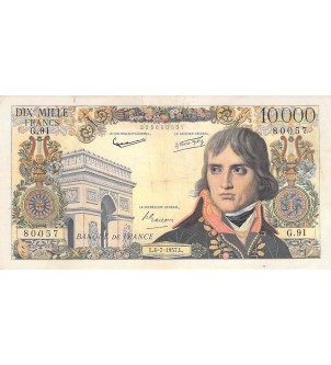 FRANCE, BONAPARTE - 10 000 FRANCS 04/04/1957 - SÉRIE G.91 2