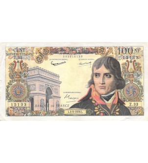 FRANCE, BONAPARTE - 100 NF 03/09/1959 - SÉRIE Z.33 2