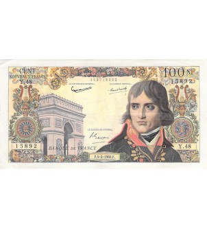 FRANCE, BONAPARTE - 100 NF 04/02/1960 - SÉRIE Y.48