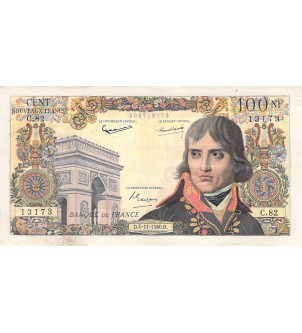 FRANCE, BONAPARTE - 100 NF 04/11/1960 - SÉRIE C.82 2
