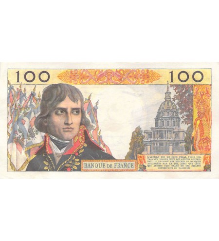 FRANCE, BONAPARTE - 100 NF 04/11/1960 - SÉRIE N.90