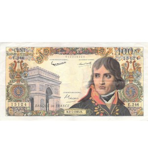 FRANCE, BONAPARTE - 100 NF 02/05/1963 - SÉRIE E.246