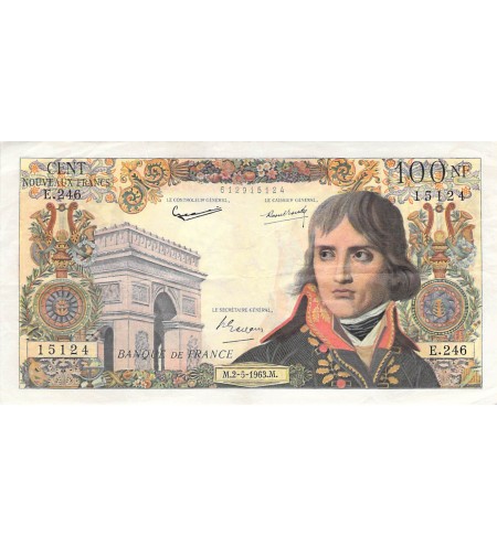 FRANCE, BONAPARTE - 100 NF 02/05/1963 - SÉRIE E.246