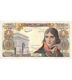 FRANCE, BONAPARTE - 100 NF 06/02/1964 - SÉRIE W.288