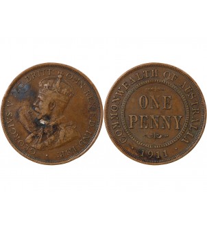 AUSTRALIE, GEORGES V - PENNY 1911 2