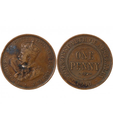 AUSTRALIE, GEORGES V - PENNY 1911