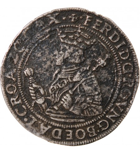 AUTRICHE, FERDINAND Ier - 1/2 THALER ARGENT 1521 / 1564 HALL