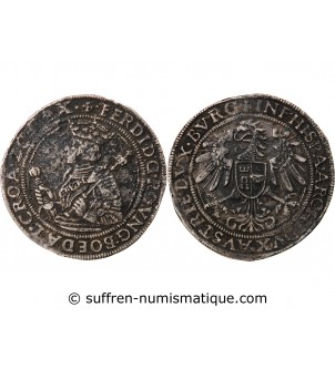 AUTRICHE, FERDINAND Ier - 1/2 THALER ARGENT 1521 / 1564 HALL