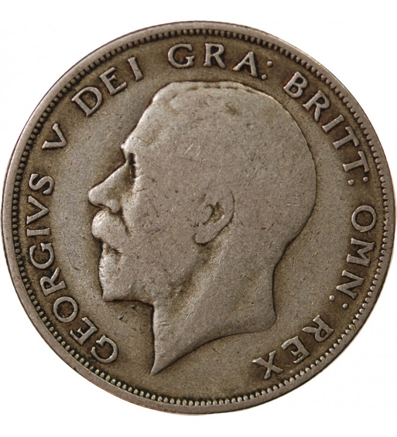 GRANDE-BRETAGNE, GEORGES V - HALF CROWN ARGENT 1921