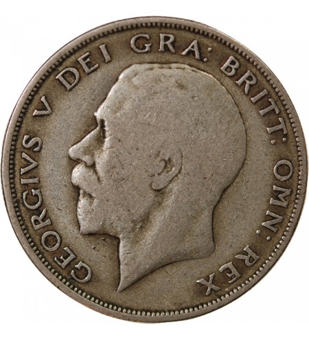 GRANDE-BRETAGNE, GEORGES V - HALF CROWN ARGENT 1921
