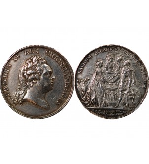LOUIS XV - MEDAILLE ARGENT 1770 - MARIAGE DU DAUPHIN 2