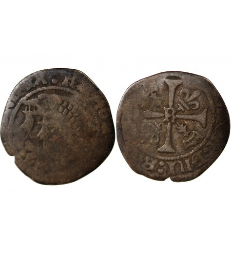 CHARLES VIII - LIARD AU DAUPHIN DE BRETAGNE 1483 / 1498 RENNES